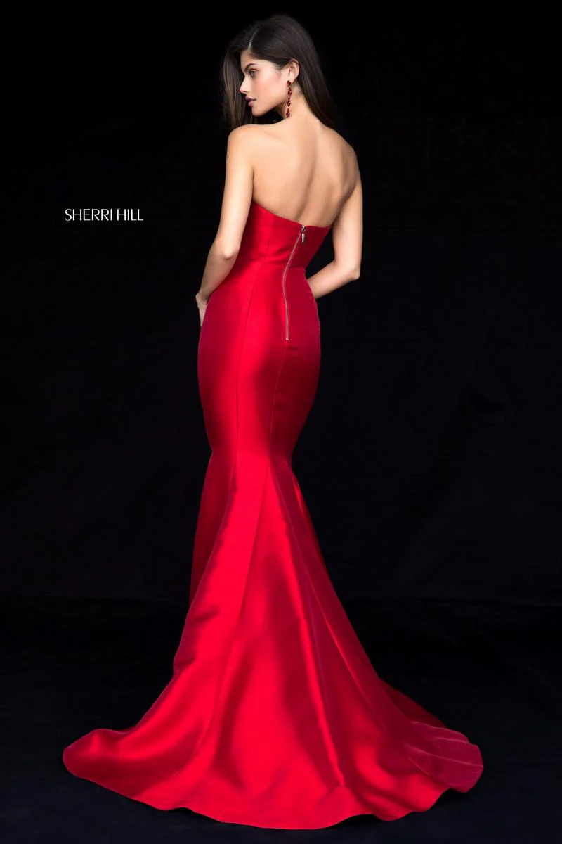 Sherri Hill Strapless Mikado Prom Dress 51671 - Image 6