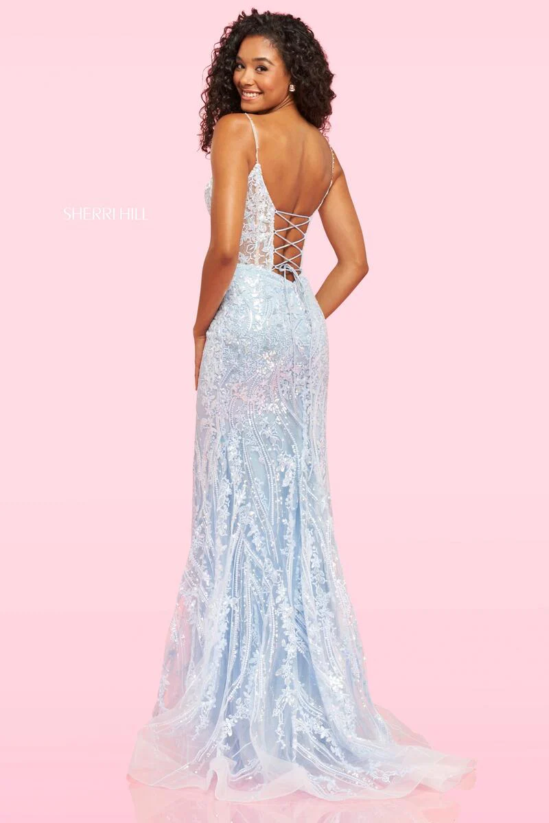 Sherri Hill Corset Lace Dress 54275 - Image 3