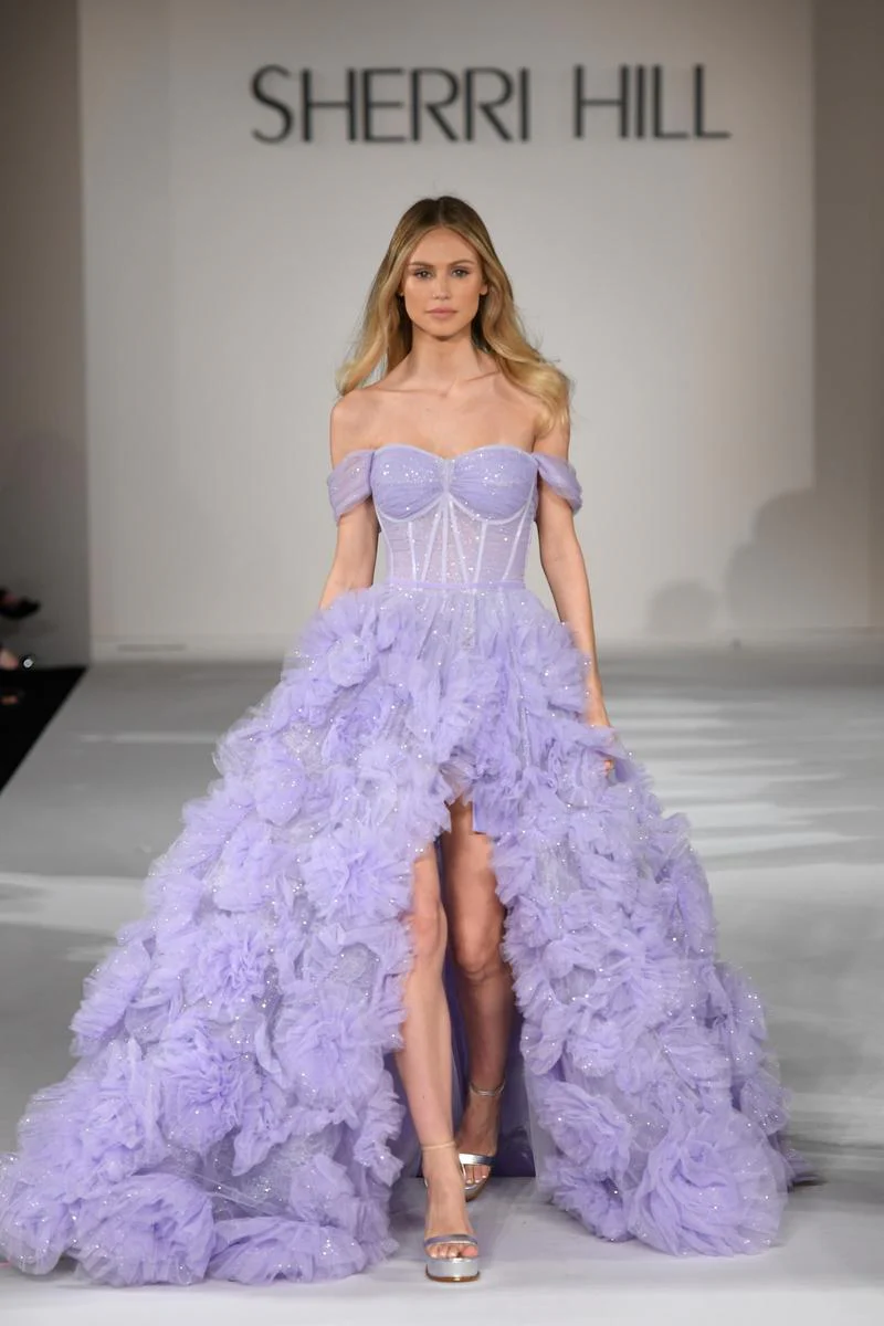 Sherri Hill Tulle Ball Gown 55438 - Image 3