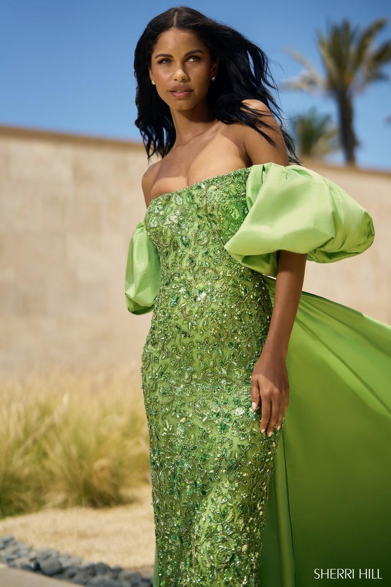 Sherri Hill Long Beaded Dress 55632 - Image 4