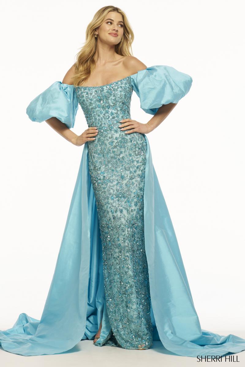 Sherri Hill Long Beaded Dress 55632 - Image 5