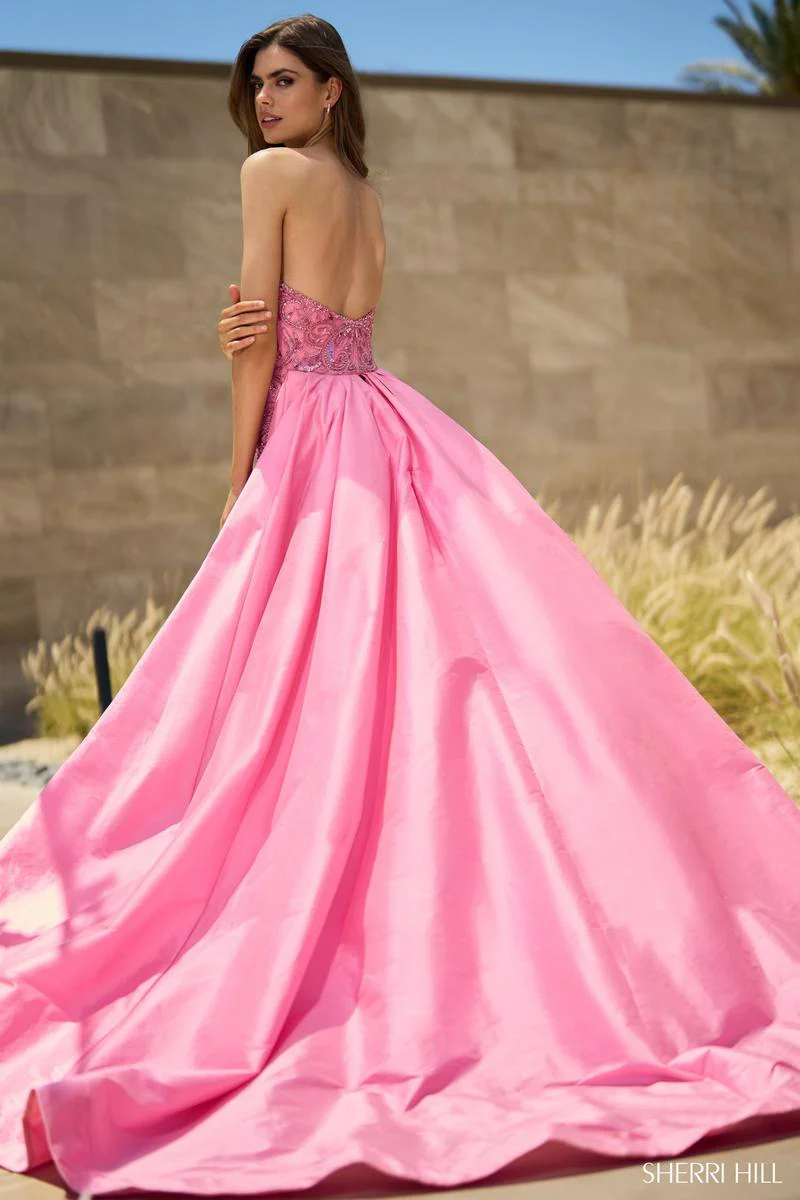 Sherri Hill Long Overskirt Dress 55638 - Image 2