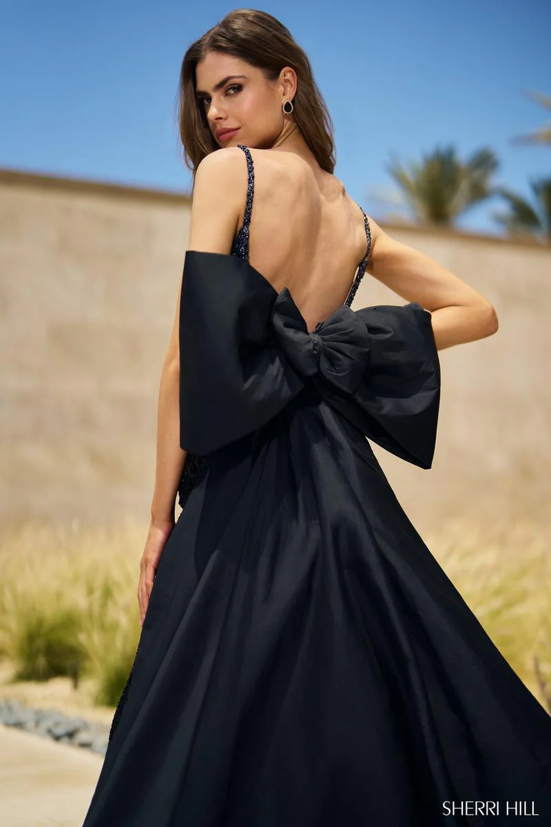 Sherri Hill Bow Back Prom Dress 55937 - Image 5