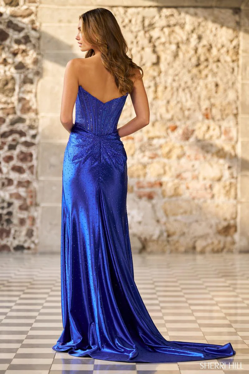 Sherri Hill Hotfix Corset Long Prom Dress 56620 - B - Image 2
