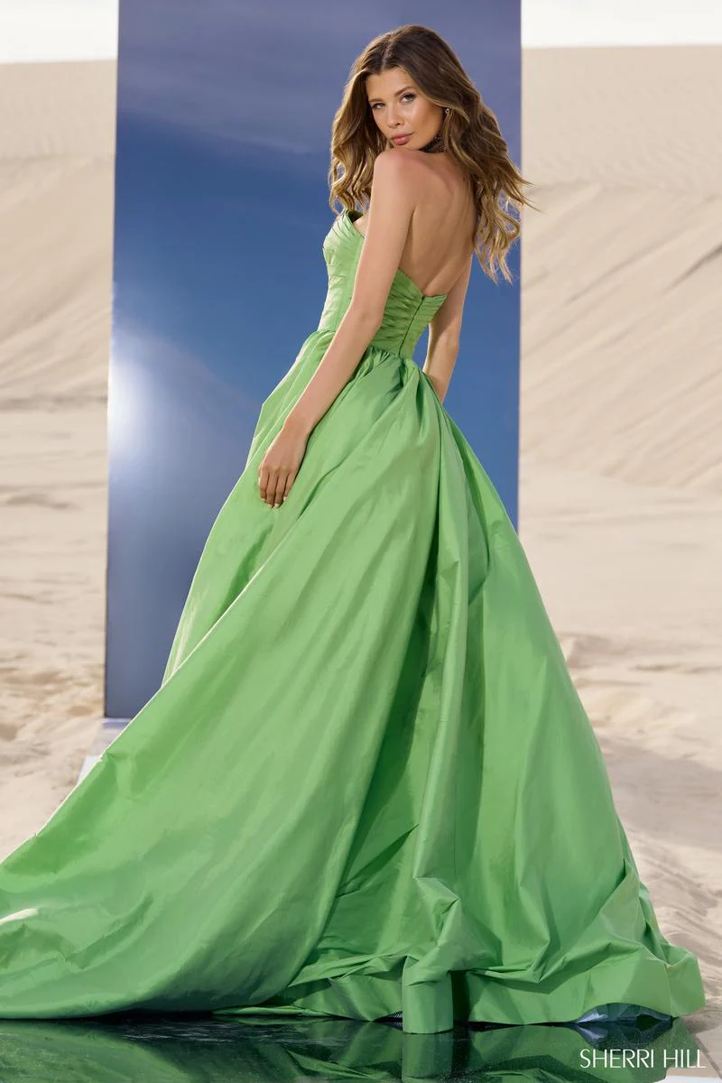 Sherri Hill Strapless Ballgown with Choker 56748 - Image 4