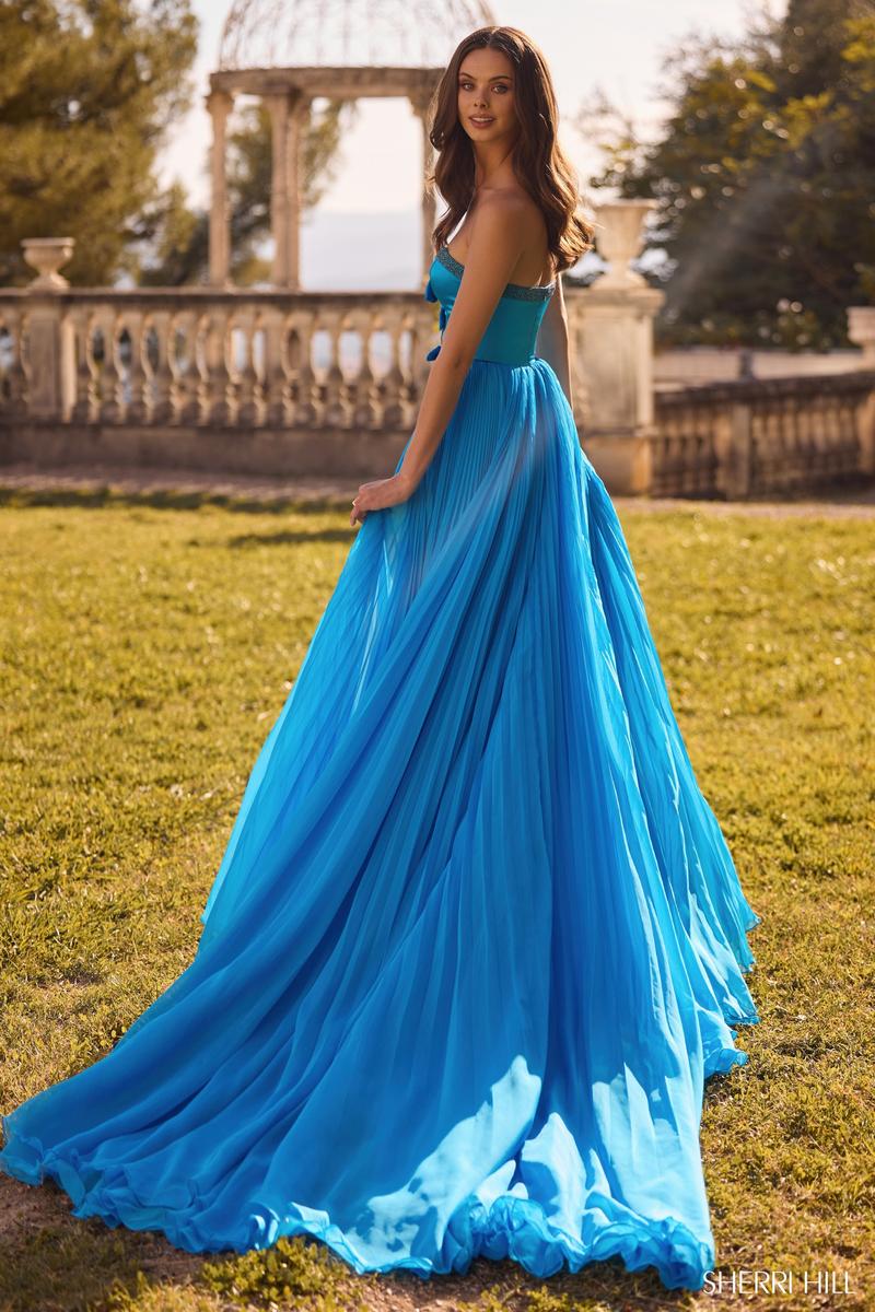 Sherri Hill Strapless Cut Out A-Line Prom Dress 57028 - Image 2