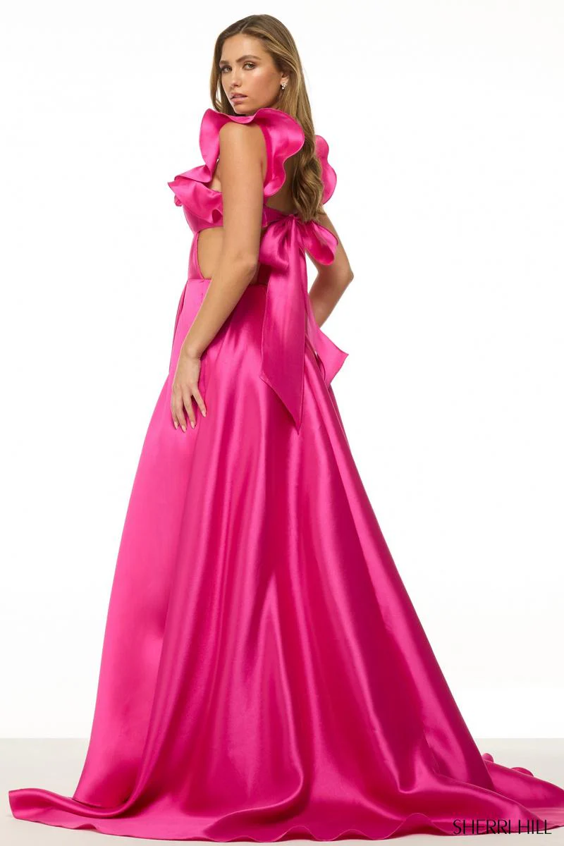 Sherri Hill Taffeta A-Line Prom Dress 57041 - Image 2