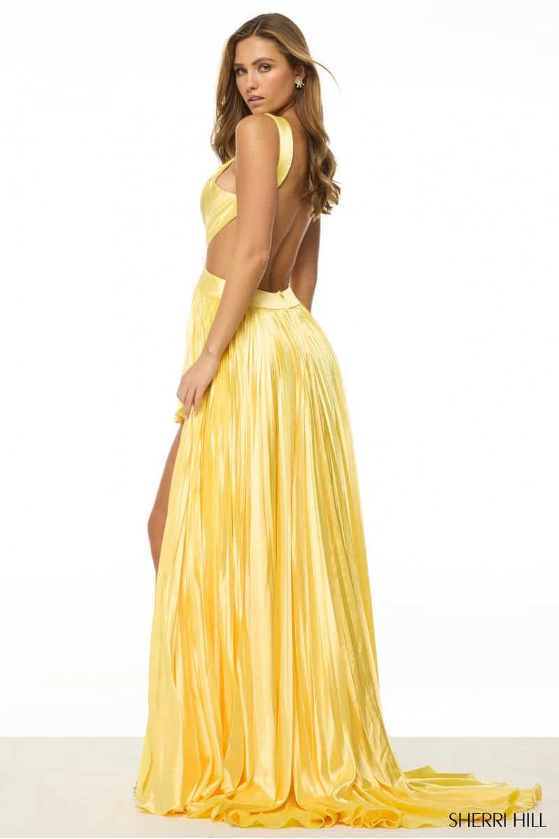 Sherri Hill Keyhole Halter Prom Dress 57079 - Image 2