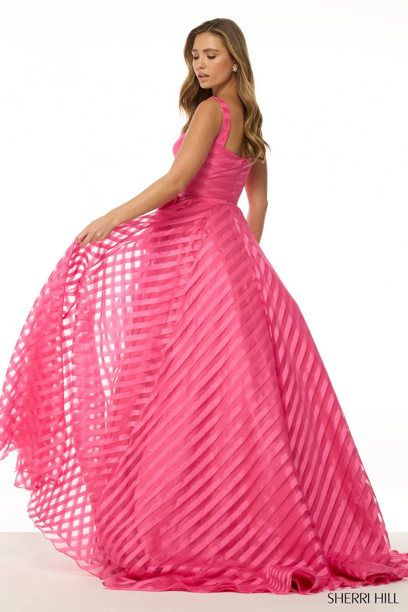 Sherri Hill Stripe Print Ball Gown Gown 57116 - Image 2