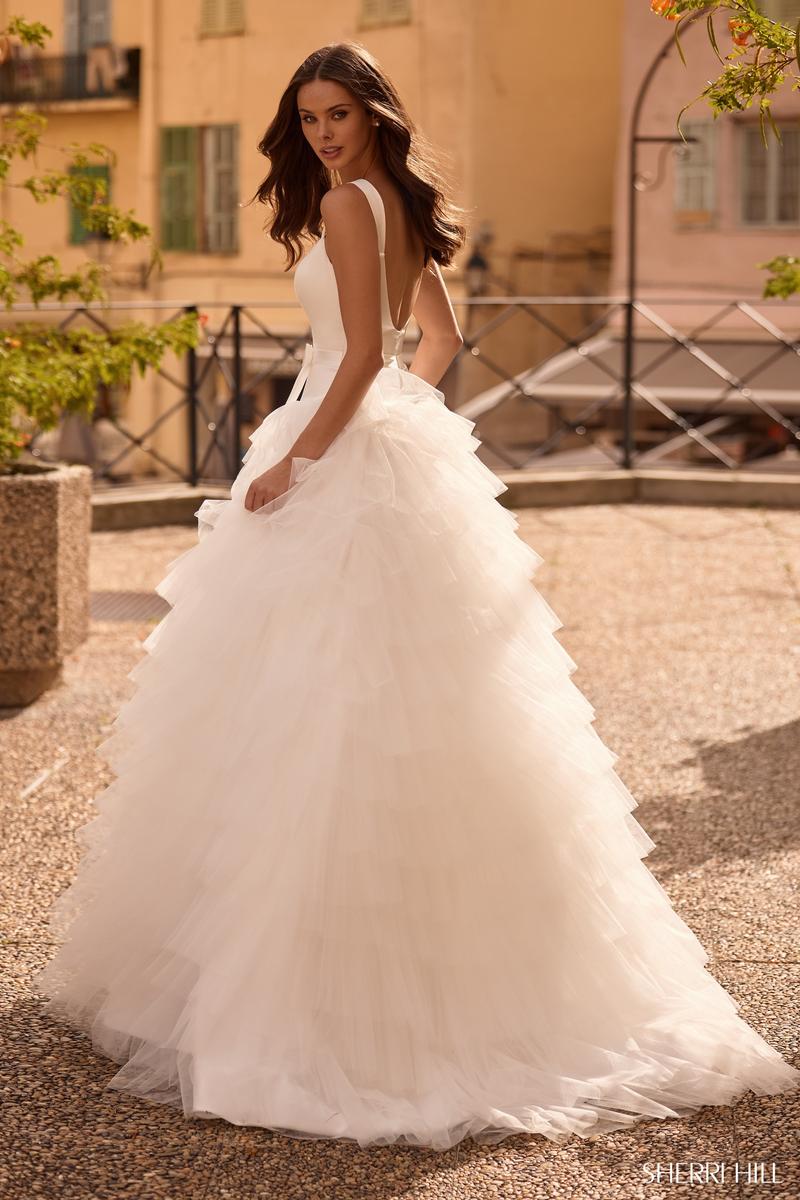 Sherri Hill Princess Ruffle Ball Gown 57117 - Image 2