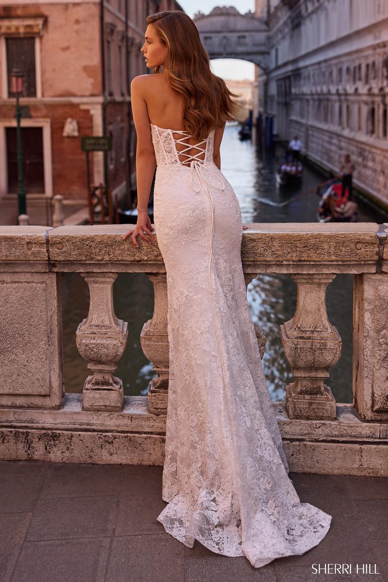 Sherri Hill Tight Lace Prom Dress 57448 - Image 2