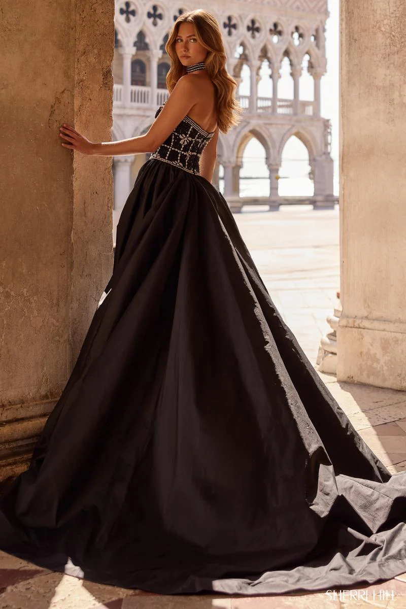 Sherri Hill Choker Long HoCo Dress 57496 - Image 2
