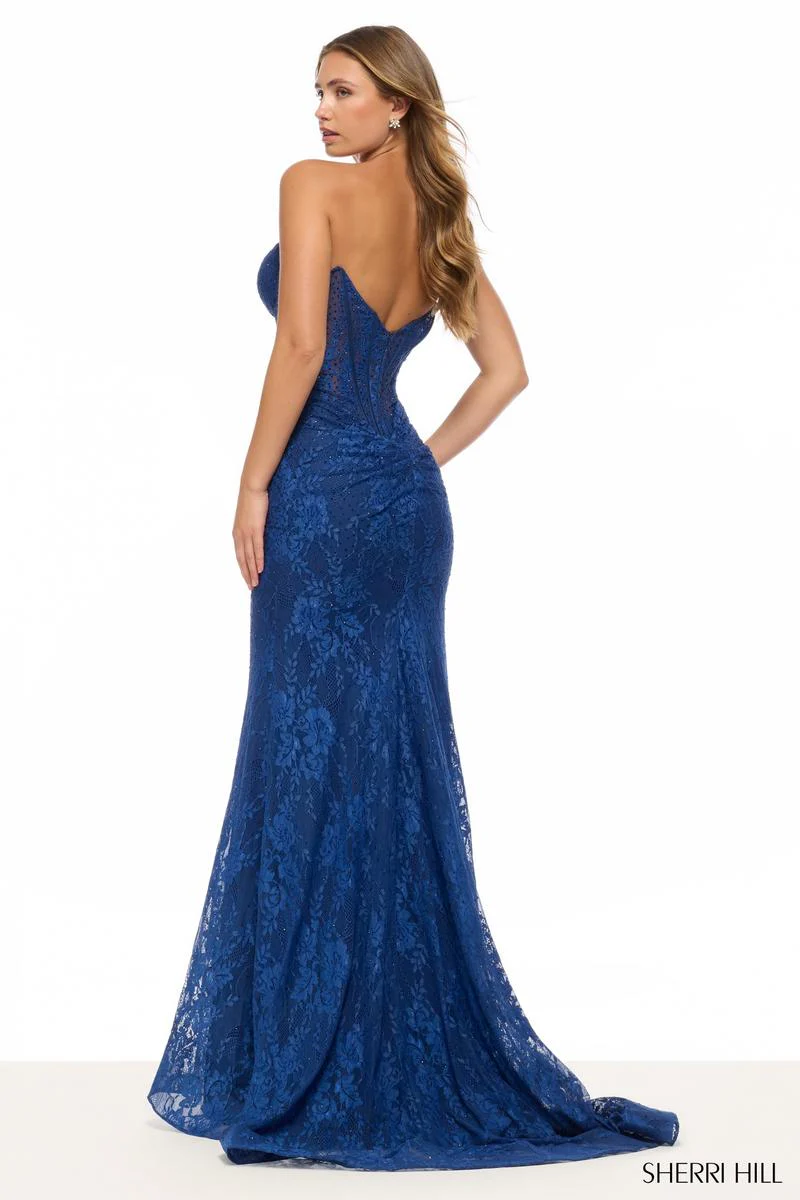 Sherri Hill Lace Corset Prom Dress 57659 - Image 2