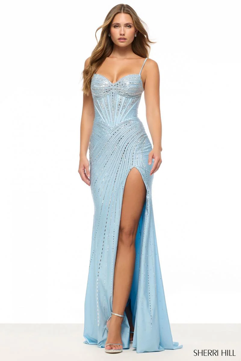 Sherri Hill Hot Fix Corset Prom Dress 57701