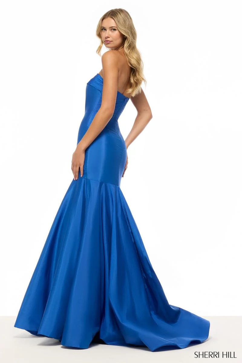 Sherri Hill Strapless Taffeta Mermaid Prom Dress 57866 - Image 2
