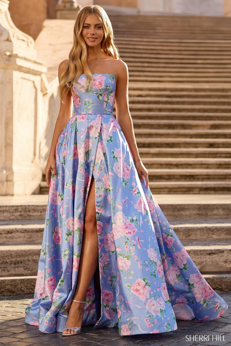 Sherri Hill Ball Gown Pocket Prom Dress 57880