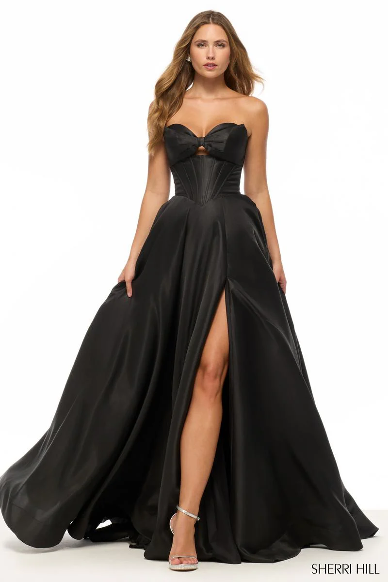 Sherri Hill Keyhole Corset Prom Dress 57893