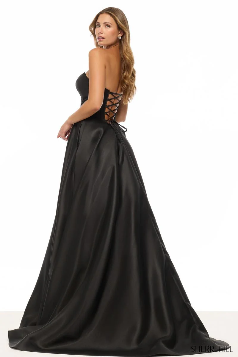 Sherri Hill Keyhole Corset Prom Dress 57893 - Image 2