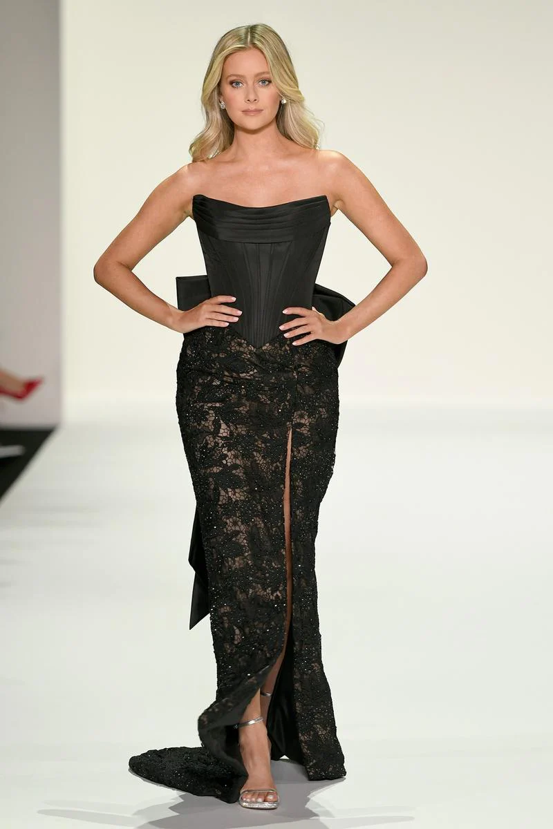 Sherri Hill Fitted Lace Corset Prom Dress 57921