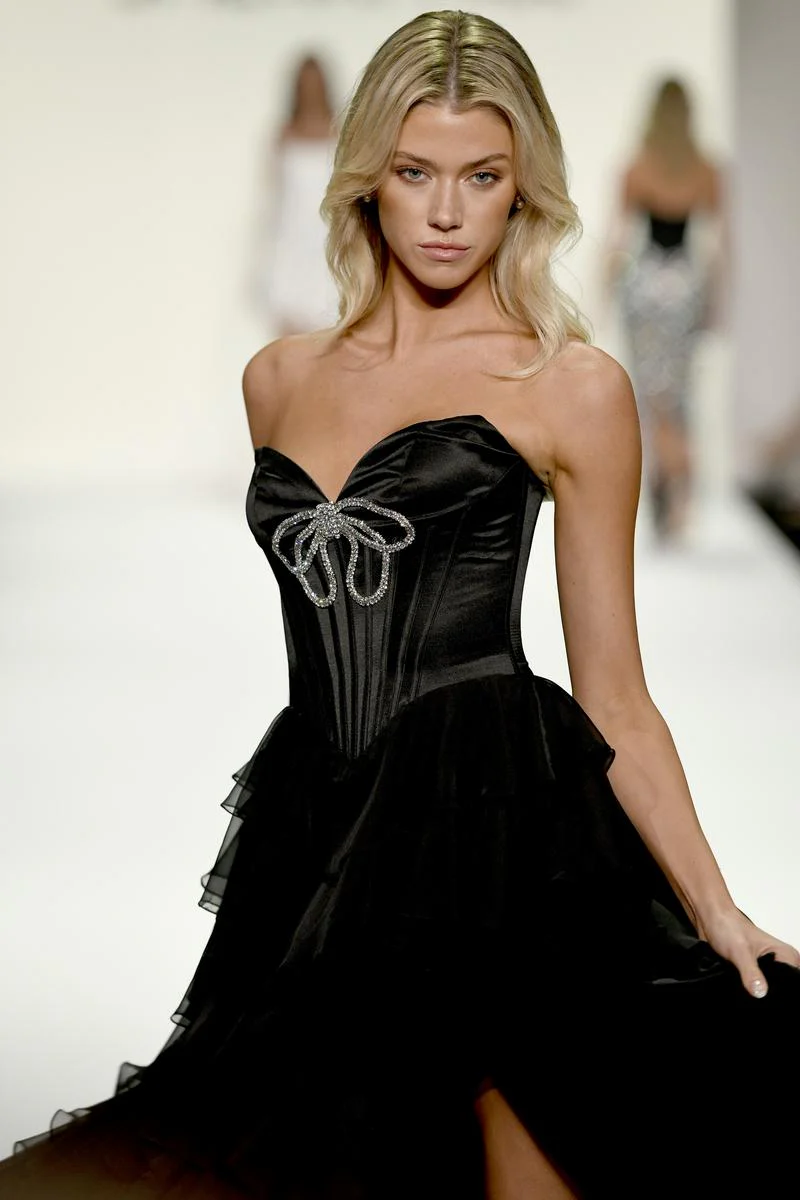 Sherri Hill Corset Ruffle Prom Dress 57936 - Image 2
