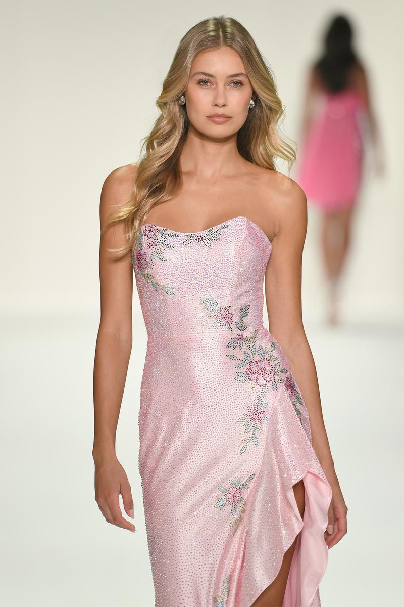 Sherri Hill Heat Stone Side Ruffle Prom Dress 57984 - Image 5
