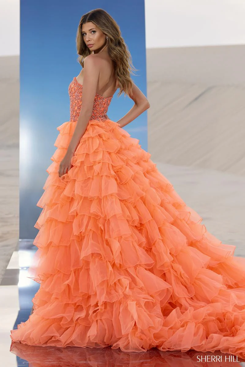 Sherri Hill Strapless Crystal Couture Gown 67004 - Image 2