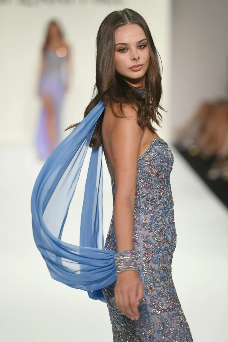 Sherri Hill Strapless Beaded Pageant Dress 67165 - Image 2