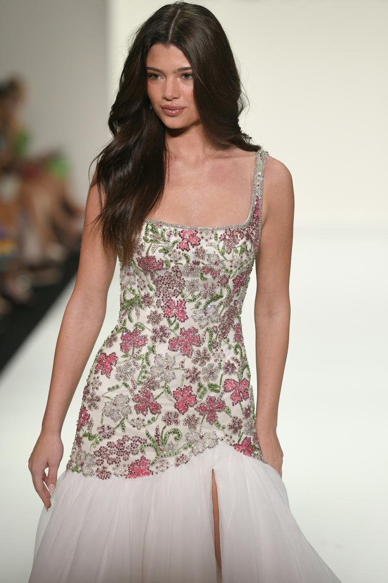 Sherri Hill Drop Waist Beaded Pageant Dress 67175 - Image 2