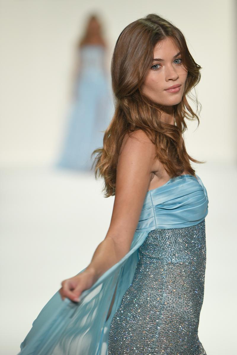 Sherri Hill Beaded Illusion Evening Dress 67199 - Image 2