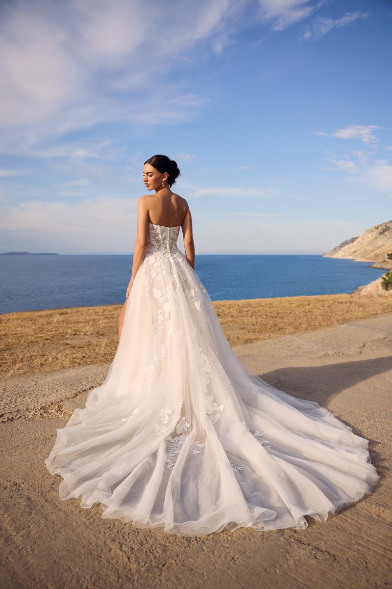 Sophia Tolli "Betty" A-line Lace Bridal Gown with Slit - Image 2