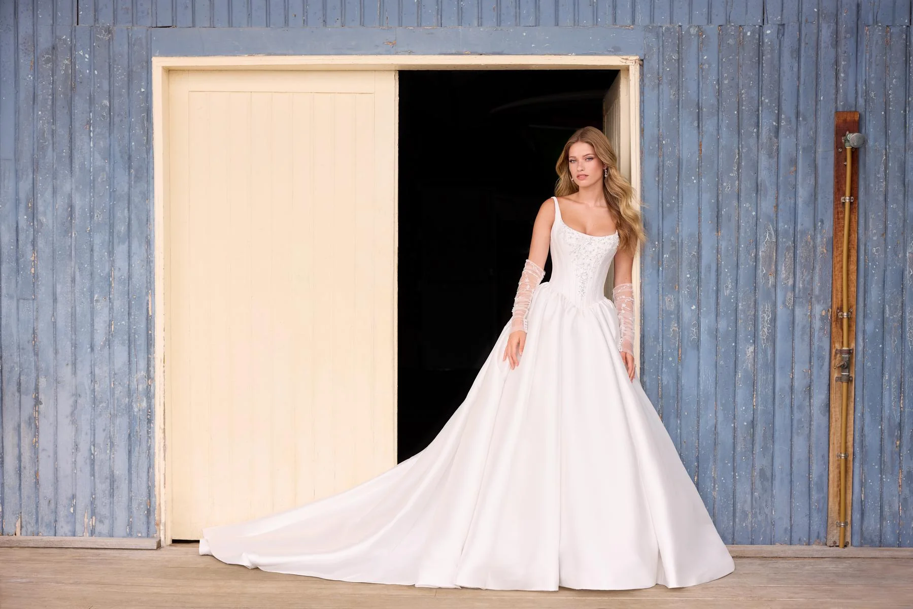 Sophia Tolli "Maribel" Classic Basque Waist Bridal Gown - Image 5