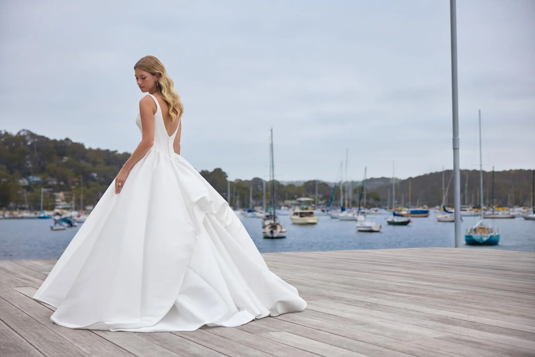 Sophia Tolli "Maribel" Classic Basque Waist Bridal Gown - Image 6