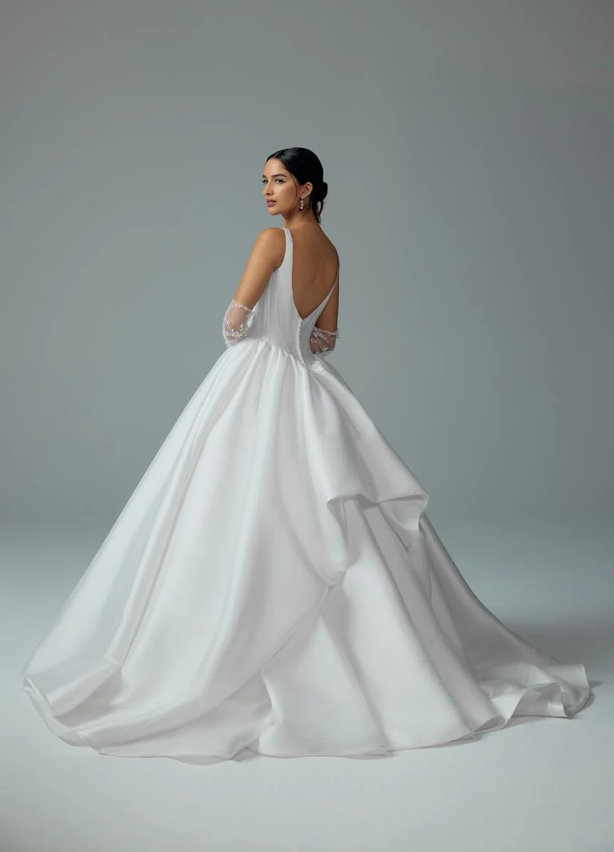 Sophia Tolli "Maribel" Classic Basque Waist Bridal Gown - Image 8