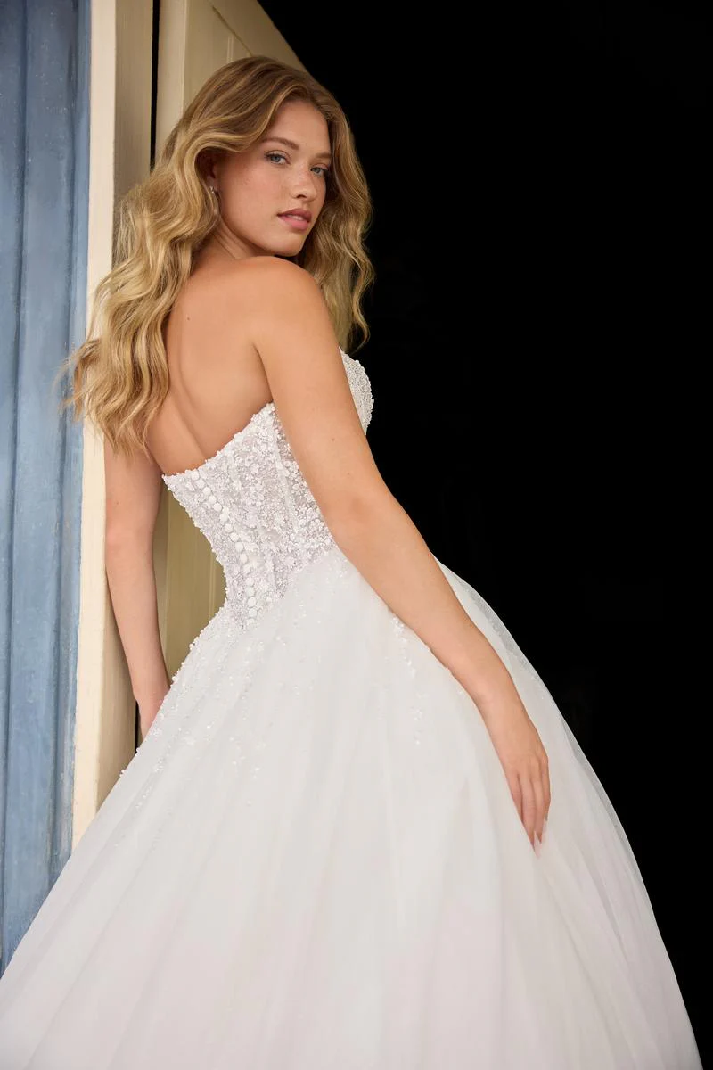 Sophia Tolli "Vienna" Sparkling Strapless Ballgown Bridal Gown - Image 4