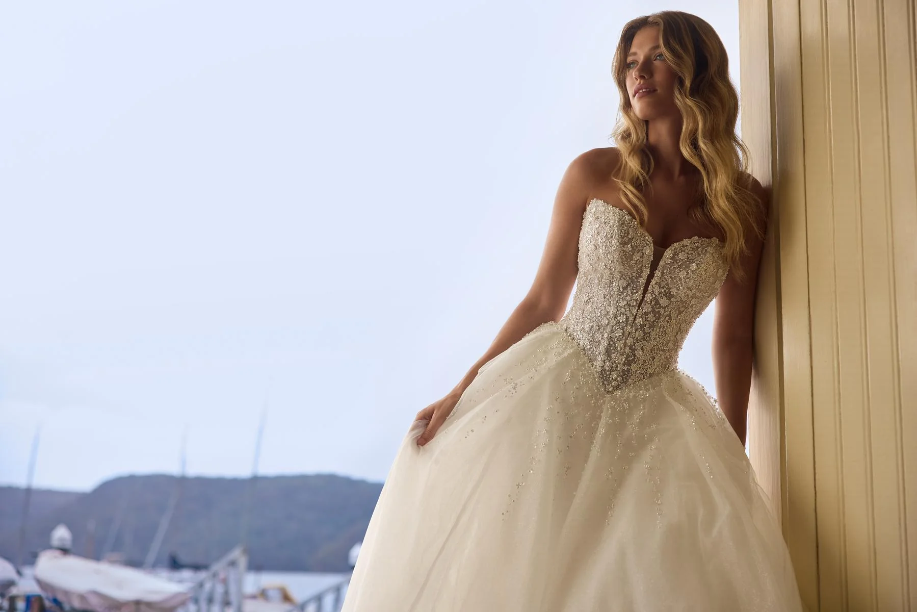 Sophia Tolli "Vienna" Sparkling Strapless Ballgown Bridal Gown - Image 5