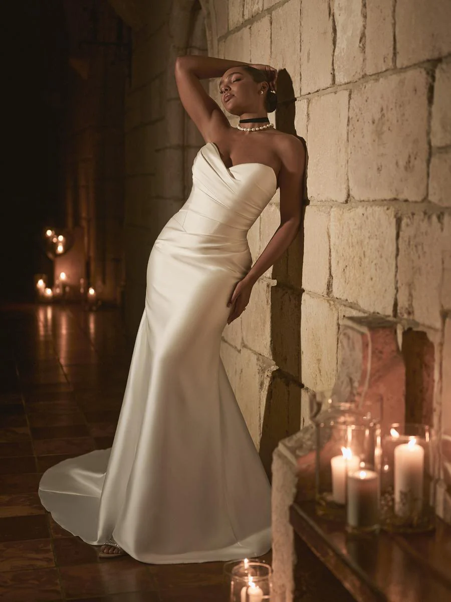 Sottero & Midgley "Giselle Lane" Luxe Satin Mermaid Bridal Gown - Image 2