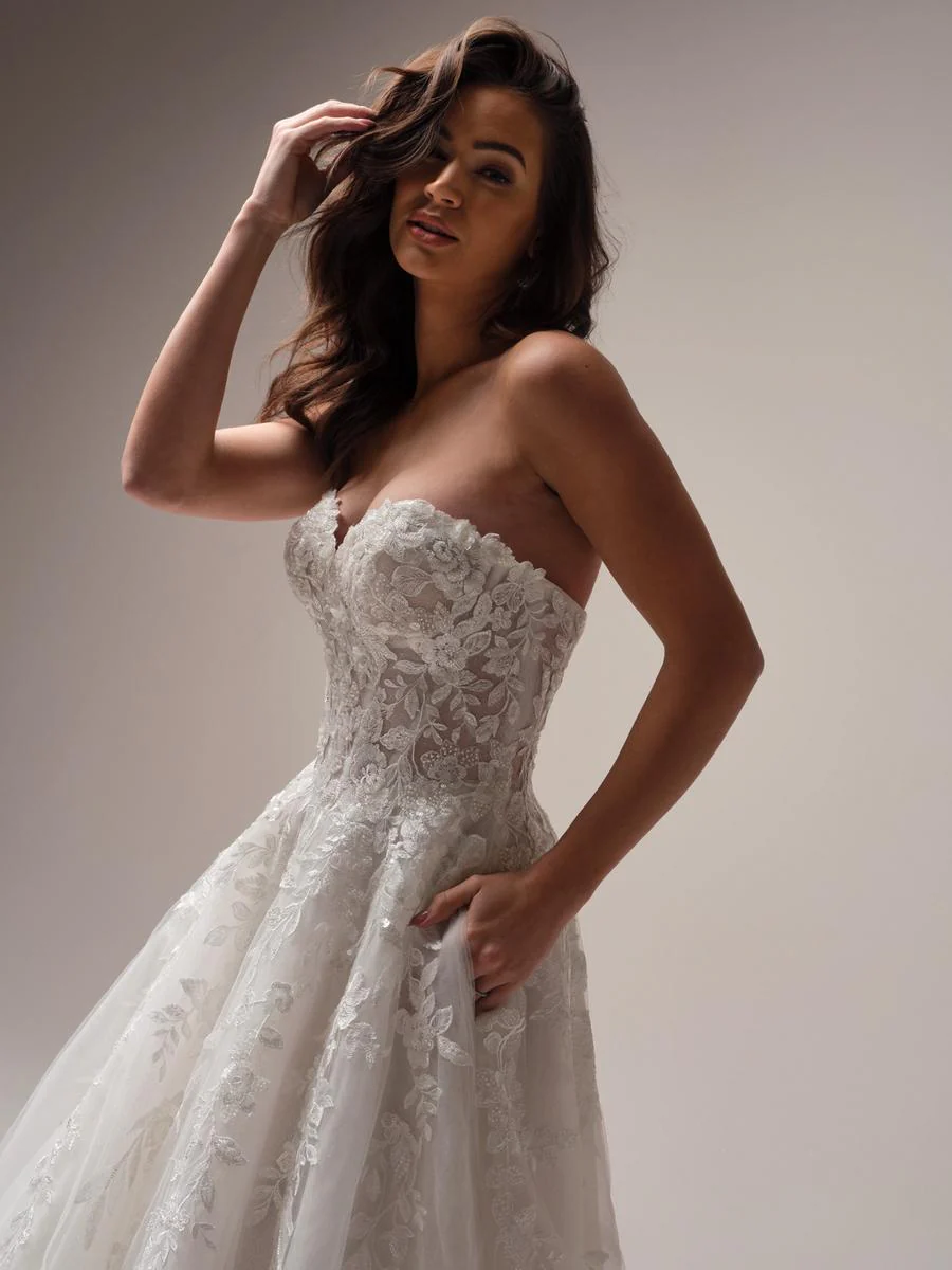 Sottero & Midgley "Darren" Lace A-line Bridal Gown - Image 3