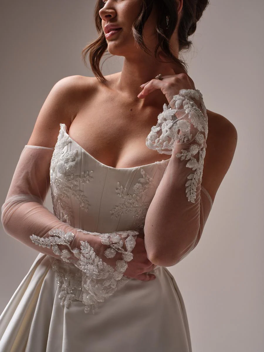 Sottero & Midgley "Amadora" European Cat-Eye Bridal Gown - Image 3