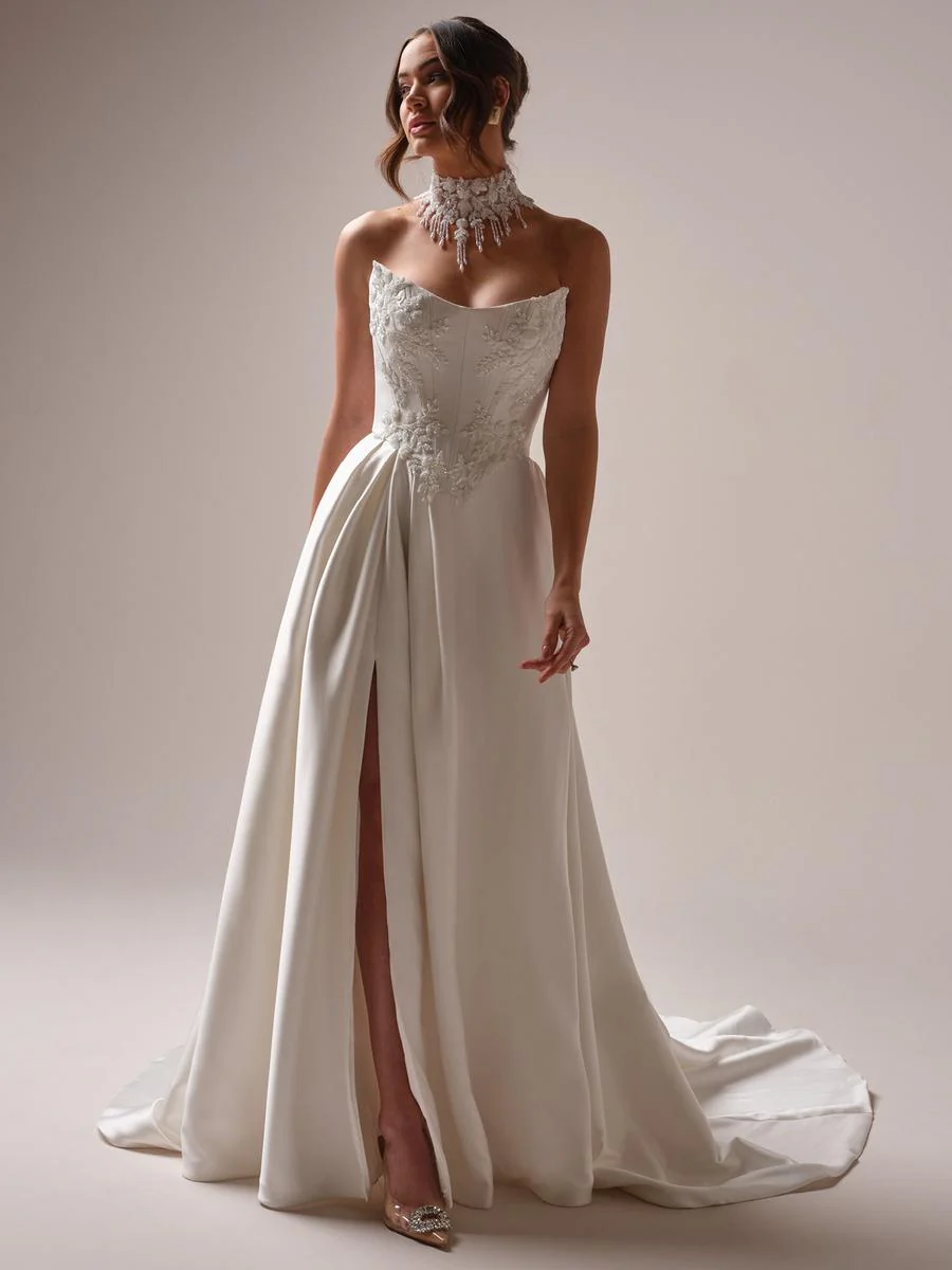 Sottero & Midgley "Amadora" European Cat-Eye Bridal Gown - Image 7