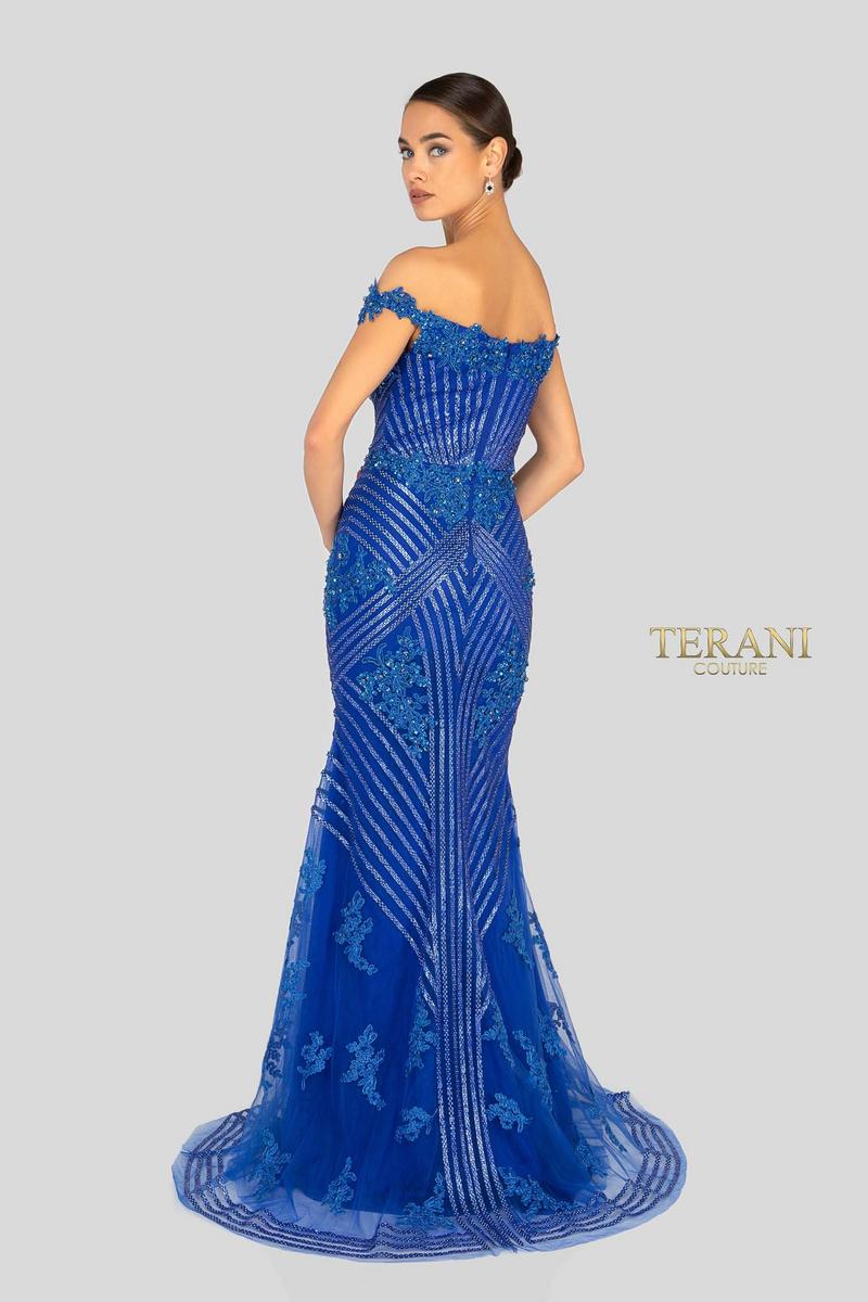 Terani Beaded Evening Gown 1912GL9572 - Image 3