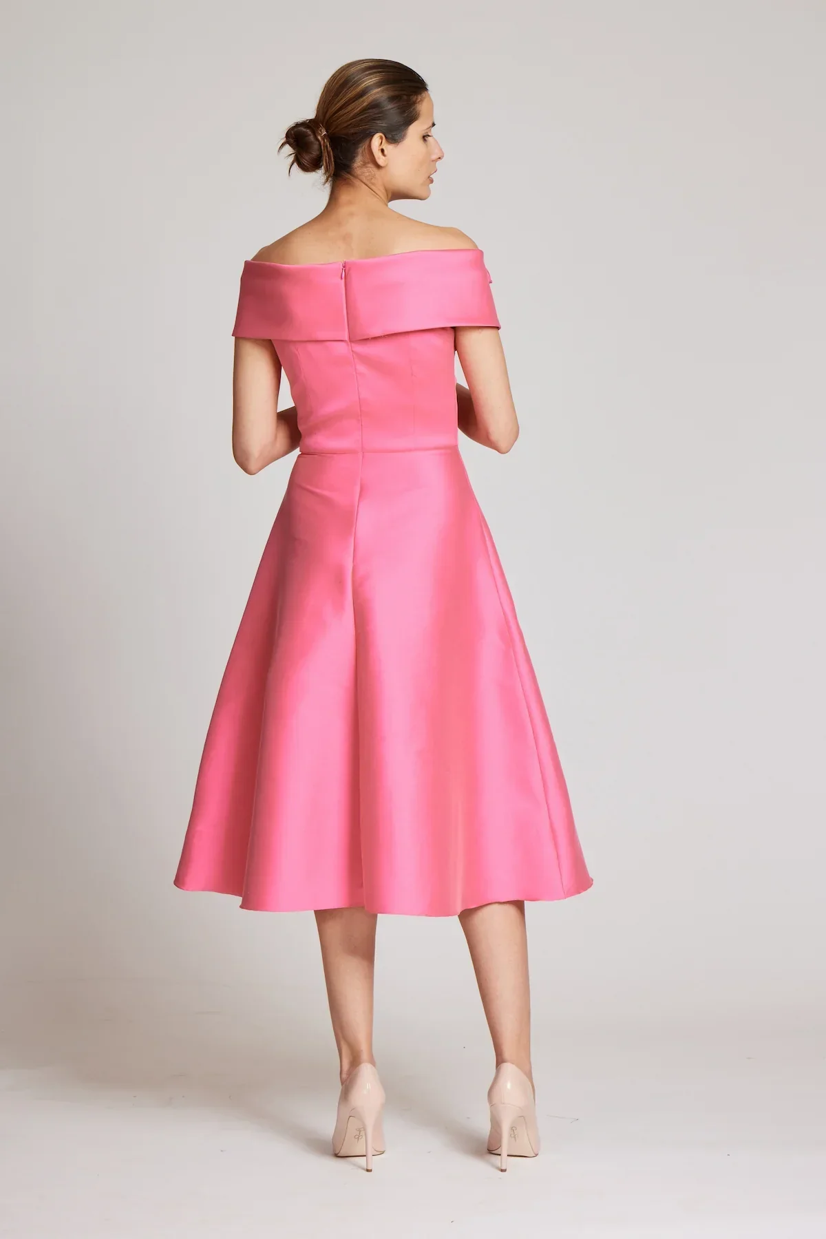Teri Jon Stretch Gazar 3D Flower Trim Cocktail Dress 239224 - Image 3