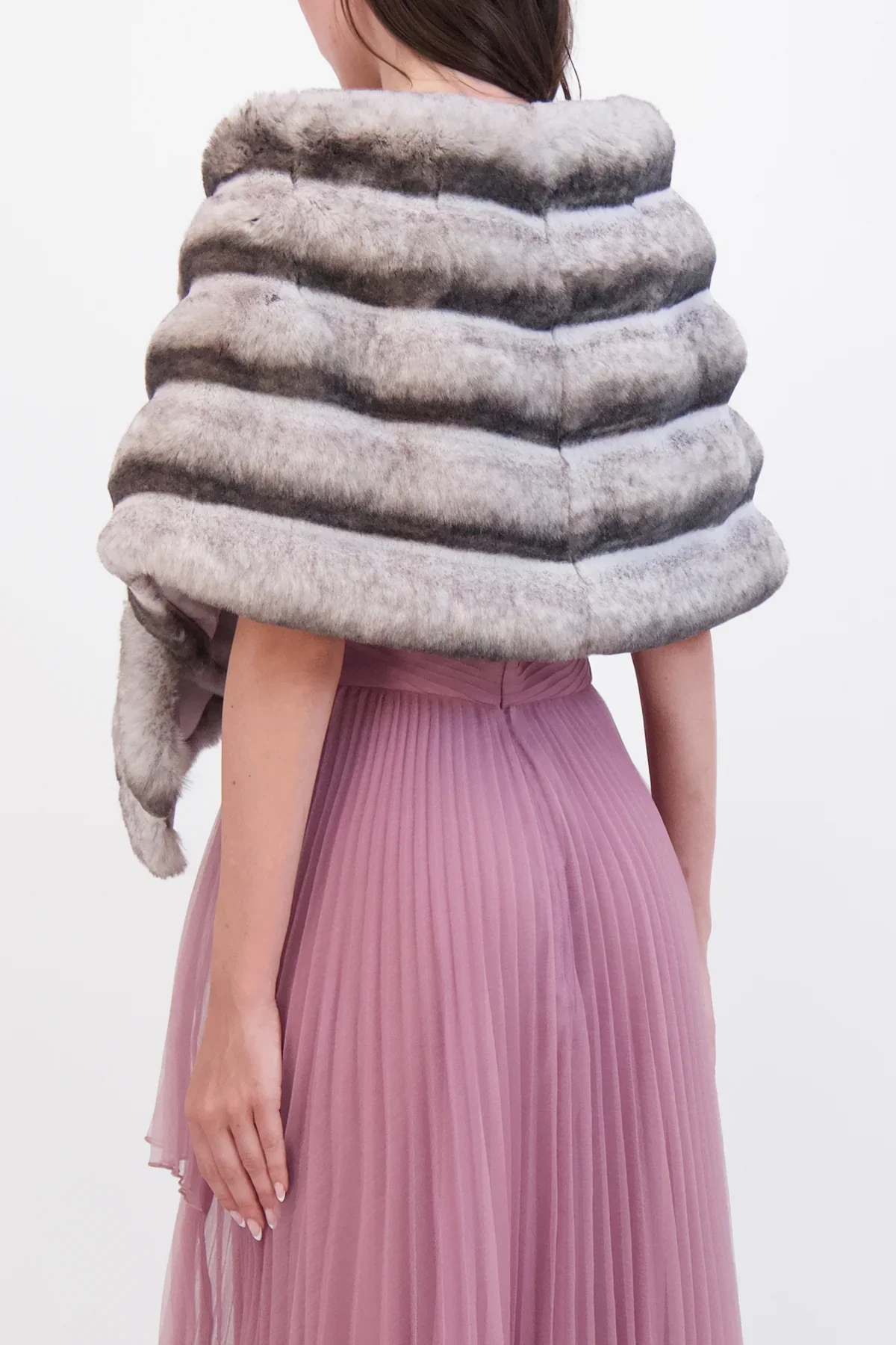 Theia Faux Fur Chinchilla Stole 8890009 - Image 14