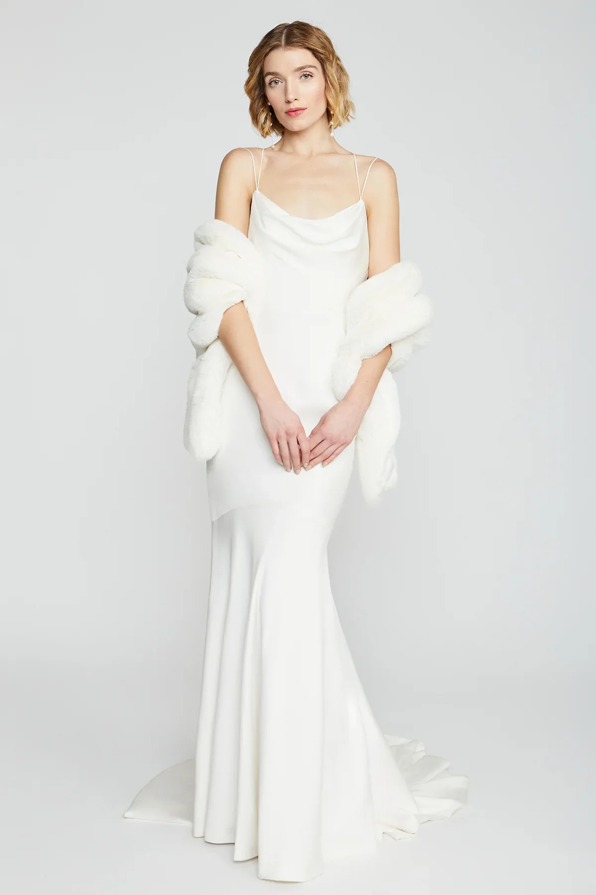 Theia Faux Fur Chinchilla Stole 8890009 - Image 19