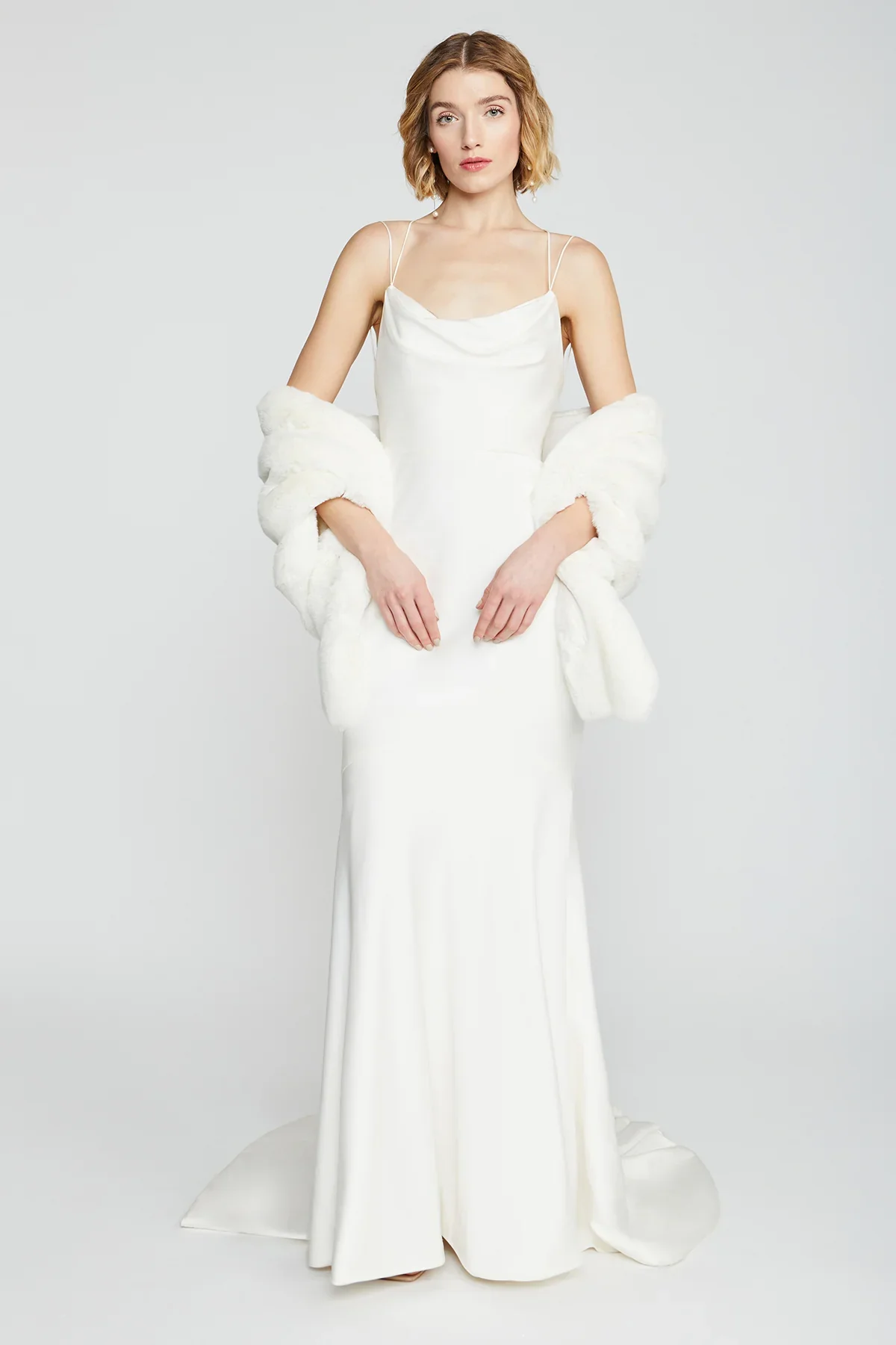 Theia Faux Fur Chinchilla Stole 8890009 - Image 20
