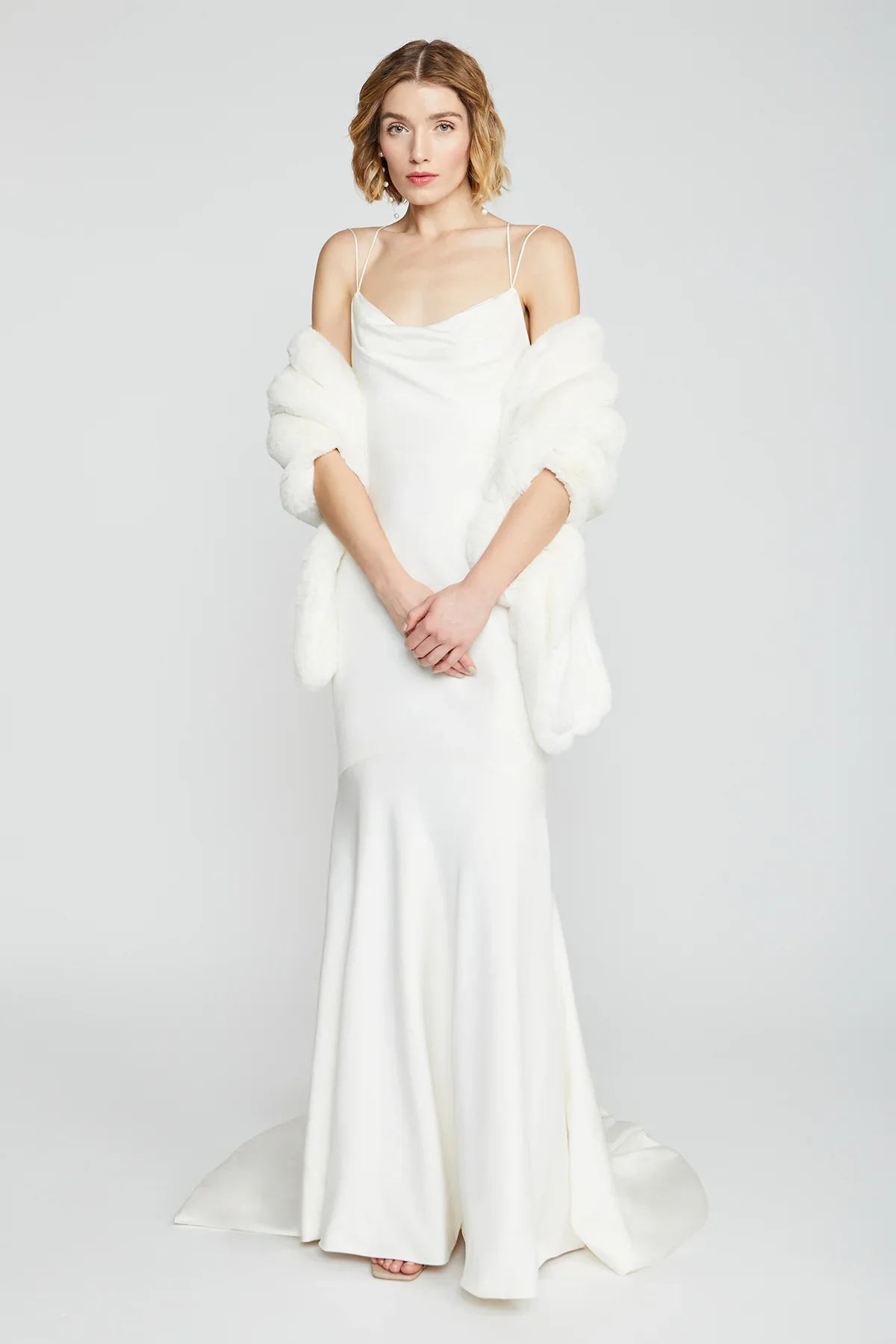 Theia Faux Fur Chinchilla Stole 8890009 - Image 21