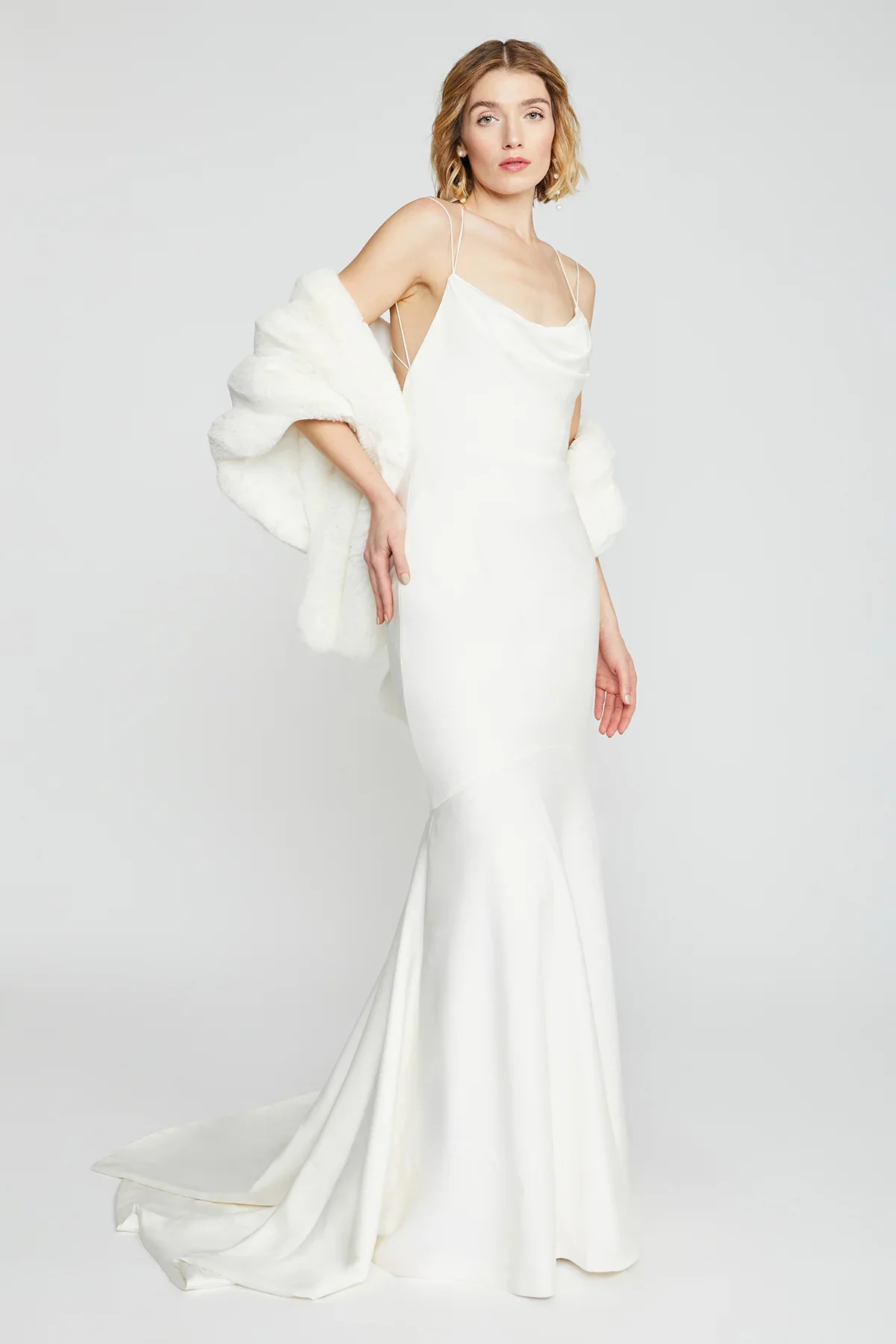 Theia Faux Fur Chinchilla Stole 8890009 - Image 23