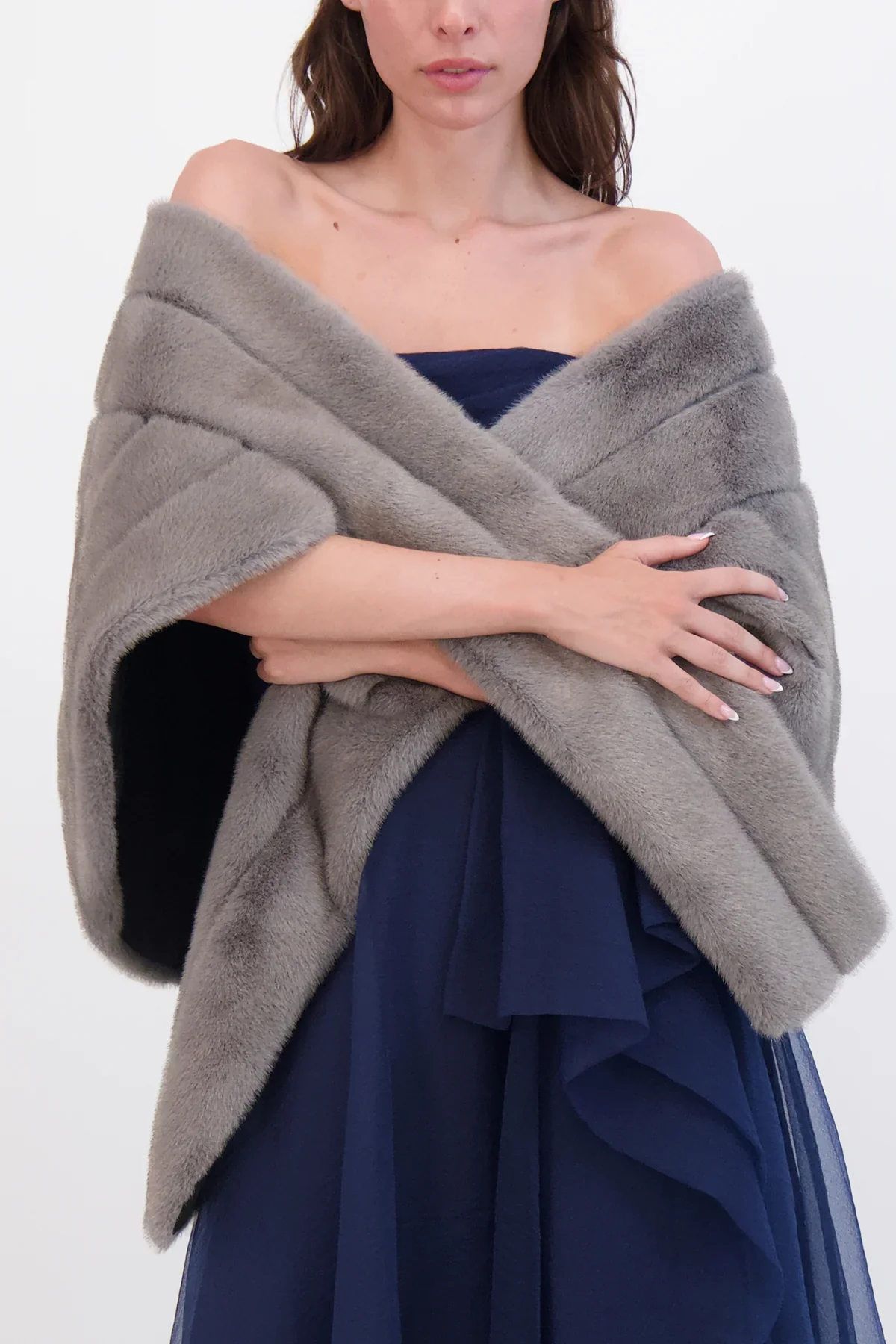 Theia Faux Fur Mink Stole 8890011 - Image 5