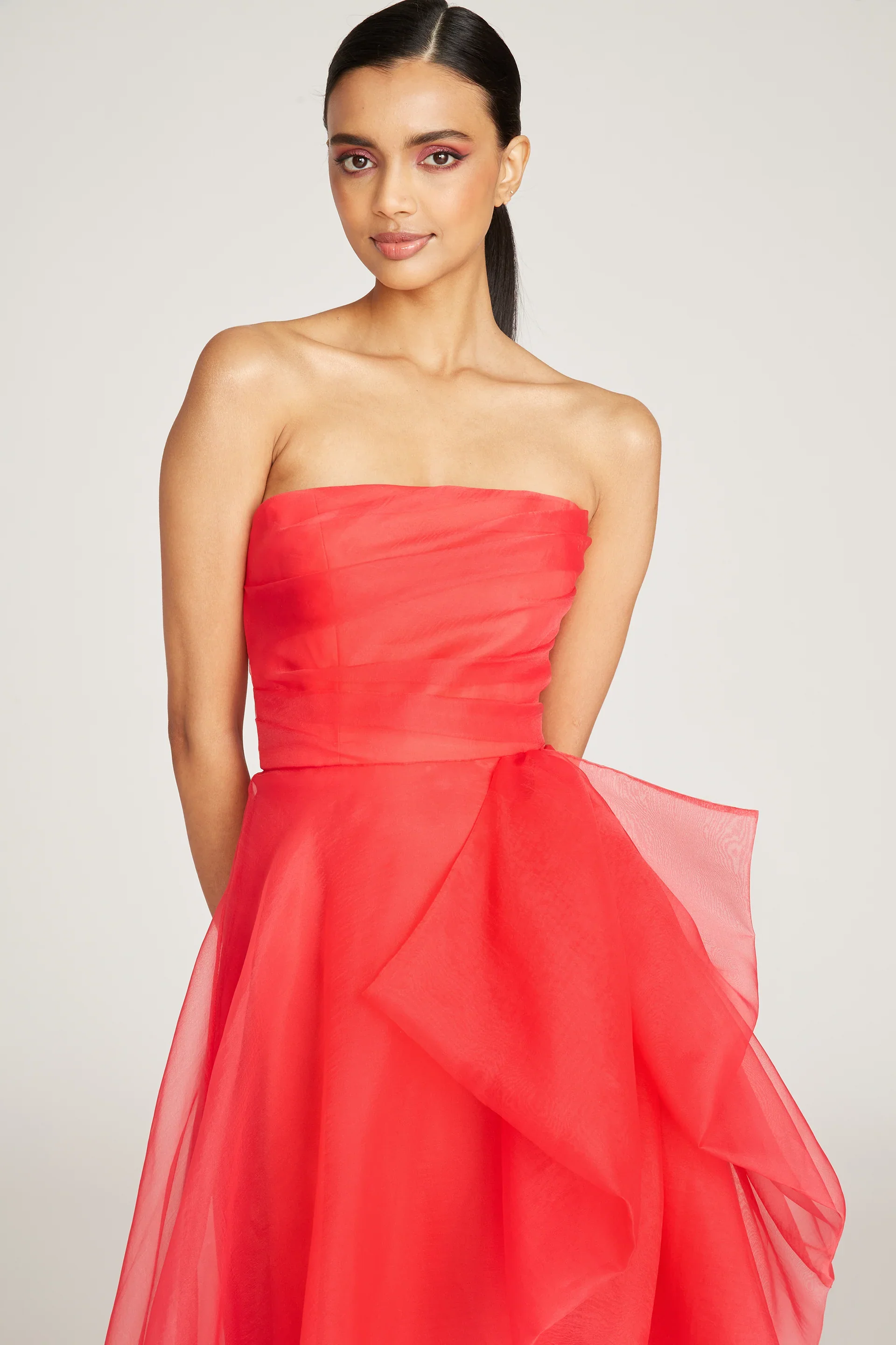Theia Strapless Draped "Teresa" Evening Gown 8817572 - Image 11