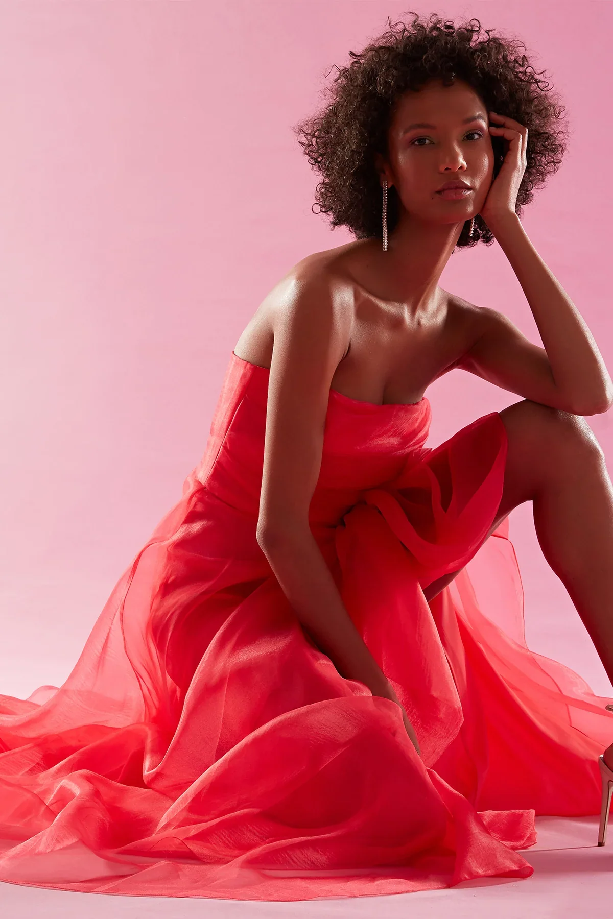 Theia Strapless Draped "Teresa" Evening Gown 8817572 - Image 15