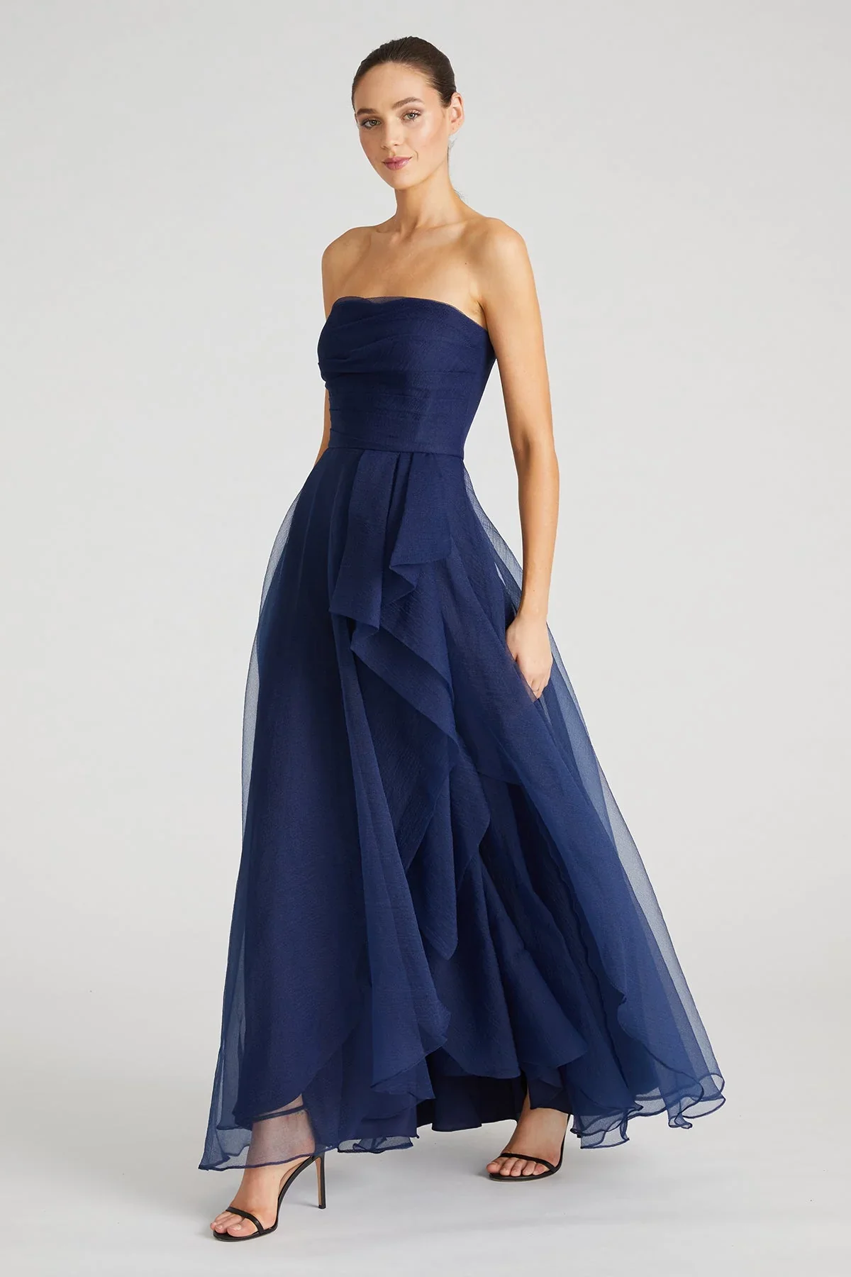 Theia Strapless Draped "Teresa" Evening Gown 8817572 - Image 17